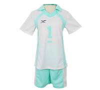 Jilijia Haikyuu Nekoma - Maglietta a maniche corte + pantaloncini da pallavolo Oikawa Tooru/Kuroo Tetsurou/Kozume Kenma, Oikawa Tooru NO.1, XL