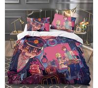Jilijia Hanako-kun - Set di biancheria da letto, 3 pezzi, 1 copripiumino e 2 federe con stampa anime, super morbido, leggero