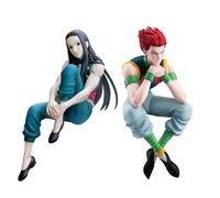 Jilijia Hisoka/Chrollo Lucilfer/Kurapika/Illumi Zaoldyck Noodle Stopper Figure Anime Girl Figure Car Desk Ornamenti Collezioni Decorazione Casa
