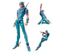 Jilijia JoJo's Super Action Statue Johnny Joestar Figura Giunti mobili Modello con Accessori PVC Anime Figurine Collezione Ornamenti Desktop Regali 17 CM