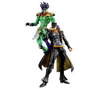 Jilijia JoJo's Super Statuetta d'azione Kujo Jotaro/Stella Platino Modello Giocattolo con accessori in PVC Mobile Anime Statue Collezione Ornamenti da scrivania Regali 25 cm Kujo Jotaro/Stella Verde