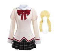 Jilijia KanameMadoka - Costume cosplay anime giapponese AkemiHomura/Miki Sayaka/Mami Tomoe, uniforme scolastica anime per feste di Halloween, da donna