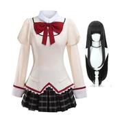 Jilijia KanameMadoka - Costume cosplay anime giapponese AkemiHomura/Miki Sayaka/Mami Tomoe, uniforme scolastica anime per feste di Halloween, da donna