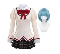 Jilijia KanameMadoka - Costume cosplay anime giapponese AkemiHomura/Miki Sayaka/Mami Tomoe, uniforme scolastica anime per feste di Halloween, da donna