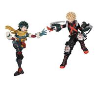 Jilijia MHA Anime Figures Midoriya Izuku Bakugou Katsuki Figura PVC Cartoon Statue Model 21CM Desktop Action Figure da collezione