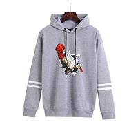 Jilijia One Punch Man Felpe con cappuccio Anime Saitama Cosplay Costume Felpa con cappuccio Autunno Inverno Manica Lunga Felpa con cappuccio Cappotto Giacca Capispalla