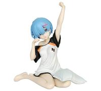 Jilijia Re 0 Anime Figura Rem Slouching Seduto Mano Burattino Ragazza Figurine Modello Statua Ornamenti Decorazione Regali di Natale