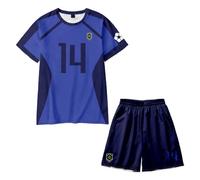 Jilijia Set composto da maglietta e pantaloncini in jersey di Seishiro Nagi, per cosplay, calcio, sport, allenamento, maglietta a maniche corte, per ragazzi e adulti, Tipologia 10., XS