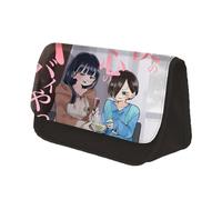 Jilijia The Dangers in My Heart Pen Bag Stationery Bag Pencil Bag Anime Yamada Anna Bag Kyotaro Ichikawa Organizer Bag Anime Figure Toiletry-bags Cartoon Storage Bag, Tipo 10., 22x13x7.5cm