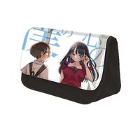 Jilijia The Dangers in My Heart Pen Bag Stationery Bag Pencil Bag Anime Yamada Anna Bag Kyotaro Ichikawa Organizer Bag Anime Figure Toiletry-bags Cartoon Storage Bag, Tipo 8., 22x13x7.5cm