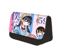 Jilijia The Dangers in My Heart Pen Bag Stationery Bag Pencil Bag Anime Yamada Anna Bag Kyotaro Ichikawa Organizer Bag Anime Figure Toiletry-bags Cartoon Storage Bag, Tipo 15, 22x13x7.7cm