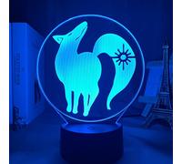 Jilijia The Seven Deadly Sins Anime Lampada Meliodas Luce Notturna Illusione Ottica Dormire Lampada Dell'umore 16 Cambiamento di Colore Decorazione Lampada Da Tavolo
