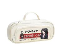 Jilijia Tokisaki Kurumi Astuccio per ragazzi e ragazze, astuccio per penne anime Yatogami Tohka Himekawa Yoshino, grande capacità, astuccio con cerniera, regalo per la stagione scolastica per studenti