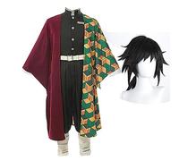 Jilijia Tomioka Giyuu - Costume da cosplay anime giapponese, kimono con parrucca, set completo per Halloween, Carnevale, gioco di immaginazione Fancy Dress per adulti e bambini