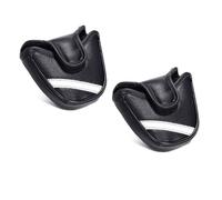 JILILAL 2PCS Golf Club Head Protector, PU Leather Golf Putter Cover, Square Golf Iron Head Covers, Golf Club Headcover