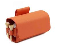 JILILAL Marsupio da Golf, Marsupio in Pelle PU for Palline da Golf, Gancio for Sacca da Golf con Organizer for Tee, Borsa for Accessori da Golf(Orange)