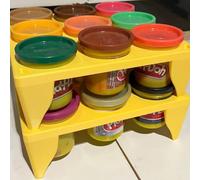 JILINWEI Organizer impilabile per Play-Doh, ogni scatola può contenere 9 contenitori Play-Doh e può essere impilata
