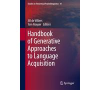 Jill de Villier Handbook of Generative Approaches to Language (Copertina rigida)