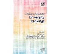 Jill Johnes A Research Agenda for University Rankings (Copertina rigida)