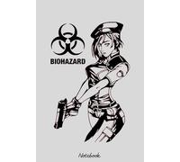 Jill Valentinee Resident Evil Notebook: Notebook Lined 6x9 120 Pages College Ruled - For Girls, Students, Teachers, Staff, Perfect Gift