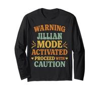 Jillian Personalized Women's Gift Custom Jillian Maglia a Manica