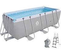 Jilong Piscina Fuoriterra Rettangolare di 400x200x99 cm con Pompa Filtro a Sabbia, 17726-1EU