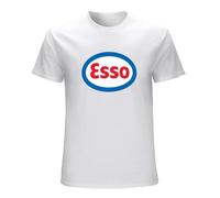 JILSAHDFR Esso Logo T-Shirt Men39S Short Sleeve White L