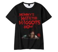 JILSAHDFR Evil Dead Rise 2023 Thriller T Shirt Crewneck Short Sleeve Tee Women Men's Clothes XXL Black Black XL