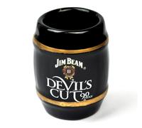 Jim Beam Devil's Taglio USA Mini Barile Stamper Vetro Bicchierino da Shot Glass