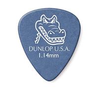 JIM DUNLOP - 417F114 Set 24 Plettri Gator Grip 1.14 mm | Suono Scuro e Corposo, Controllo Avanzato e Attacco Fluido, Superficie Opaca per Grip Ottimale