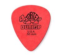 Jim Dunlop 418P.50 Plettri in Tortex, Spessore da 0.5 mm, 12 Pezzi, Rosso