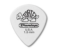 Jim Dunlop 478P Tortex Jazz III - Plettro per chitarra, 1,5 mm, confezione da 12, colore: Bianco