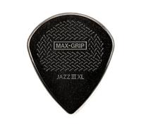 JIM DUNLOP - 581PXLS Max Grip Jazz III XL Stiffo 1.38 mm; Plettri per Chitarra ad Alta Precisione; Presa Antiscivolo; Player’s Pack 6 Pezzi