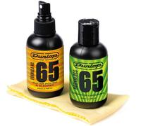 JIM DUNLOP - 6501 System 65 Guitar Polish Kit, per Pulizia Corpo Chitarra Elettrica e Acustica, Include 2 Prodotti Formula65 e 2 Panni in Microfibra