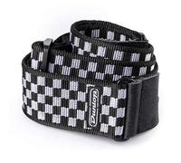 JIM DUNLOP - D38-31BK B&W Tracolla in Tessuto per Chitarra, Colore Black&White