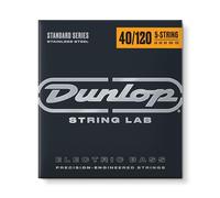 Jim Dunlop DBS40120 Corde per basso in acciaio INOX, luce, .040 - .120, Chiaro, a 5 corde