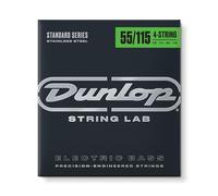 JIM DUNLOP - DBS55115 - Set 4 Corde per Basso Elettrico, Acciaio Inossidabile, Extra Heavy 55-115, Lunga Scala