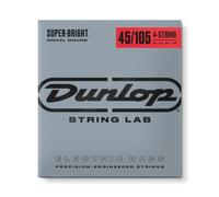 Jim Dunlop DBSBN 45-105 - Corda per basso Super Bright Nickel Plated Steel, misura: medium, set da 4