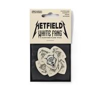 JIM DUNLOP - PVPPH122 Hetfield's White Fang Custom Flow Variety Pack; Plettri per Chitarra; Pack da 6 Plettri; Grip Sagomato; Precisione e Controllo; Signature James Hetfield