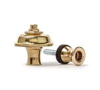 Jim Dunlop, SLS1102BR Straplok Original Strap Retainer System, con Bottone dal Design Originale e Sottile