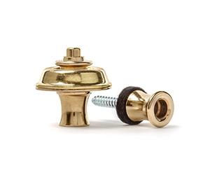 Jim Dunlop, SLS1102BR Straplok Original Strap Retainer System, con Bottone dal Design Originale e Sottile