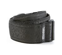 JIM DUNLOP - Tracolla per Chitarra Jacquard Fillmore Black - Tessuto di Alta Qualità con Terminali in Vera Pelle - Compatibile con Sistema Straplok - Made in North America (D6702BK)