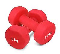 JIM Fitness Coppia di manubri 2x4 Kg esagonali in gomma soft Touch