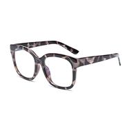 JIM HALO Occhiali Grandi da Donna con Blocco Della Luce Blu Occhiali da Computer Quadrati Oversize Aste in Metallo CP Tartaruga