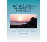 Jim Hefferon Linear Algebra Answers to Exercises (Tascabile)