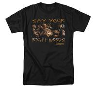 Jim Henson David Bowie Labyrinth Say Tuo Destro Parole Licenza Adulto T-Shirt