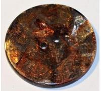 Jim Knopf Bottone alla Moda Marrone - 30 mm di Diametro.