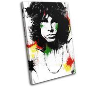 Jim Morrison Abstract Musical SINGLE TELA parete arte foto stampa