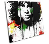 Jim Morrison The Doors Abstract Musical TREBLE TELA parete arte foto stampa