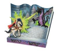 Jim Shore Enesco Dianey Traditions 6013068 Prince Philip and Dragon Storybook Figurine 6.5"